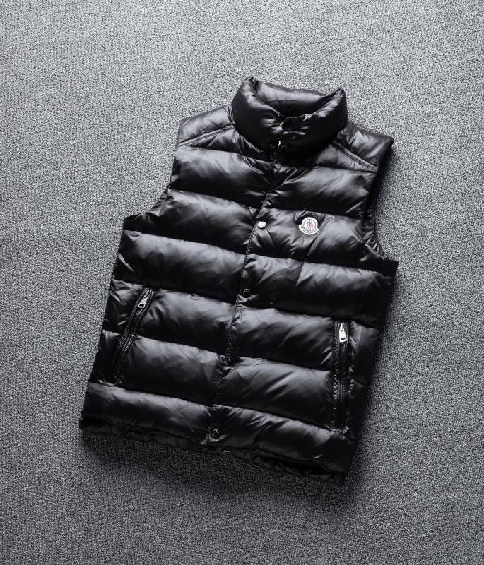 Moncler Black Quilted Puffer Vest — hero