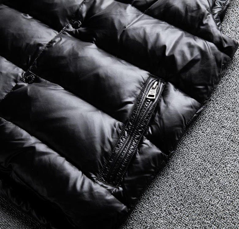 Moncler Black Quilted Puffer Vest — detail