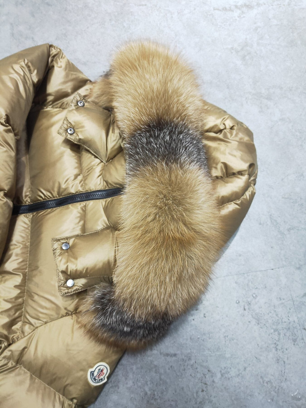 Moncler Women's Long Belted Puffer Coat — detail