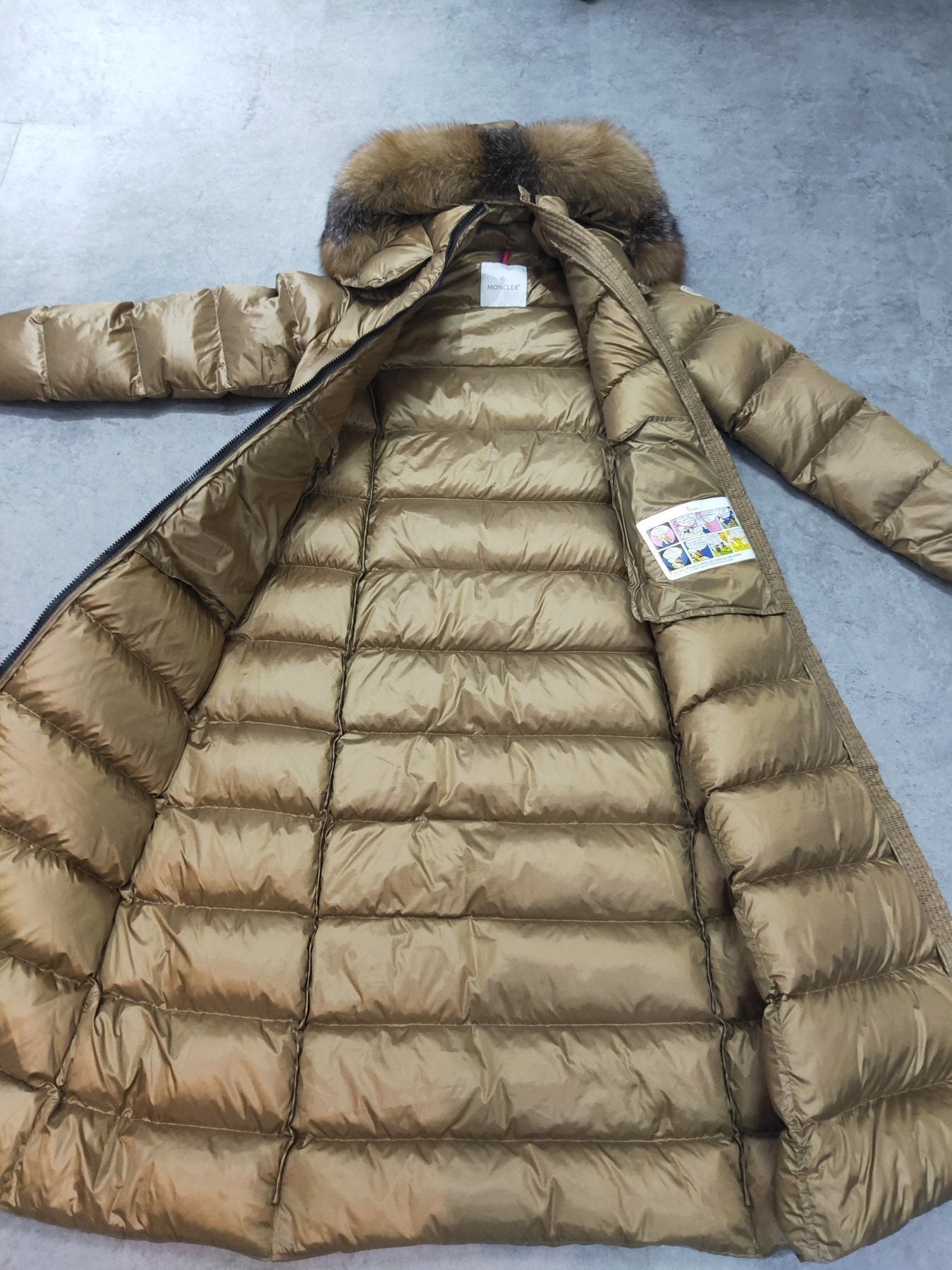 Moncler Women's Long Belted Puffer Coat — back