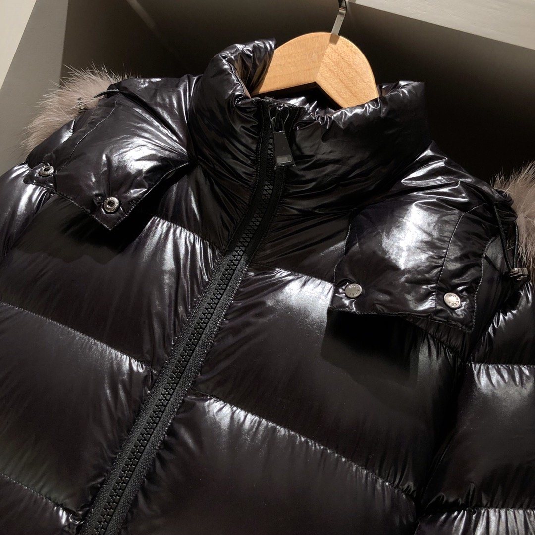 Moncler Women's Long Belted Puffer Coat — detail