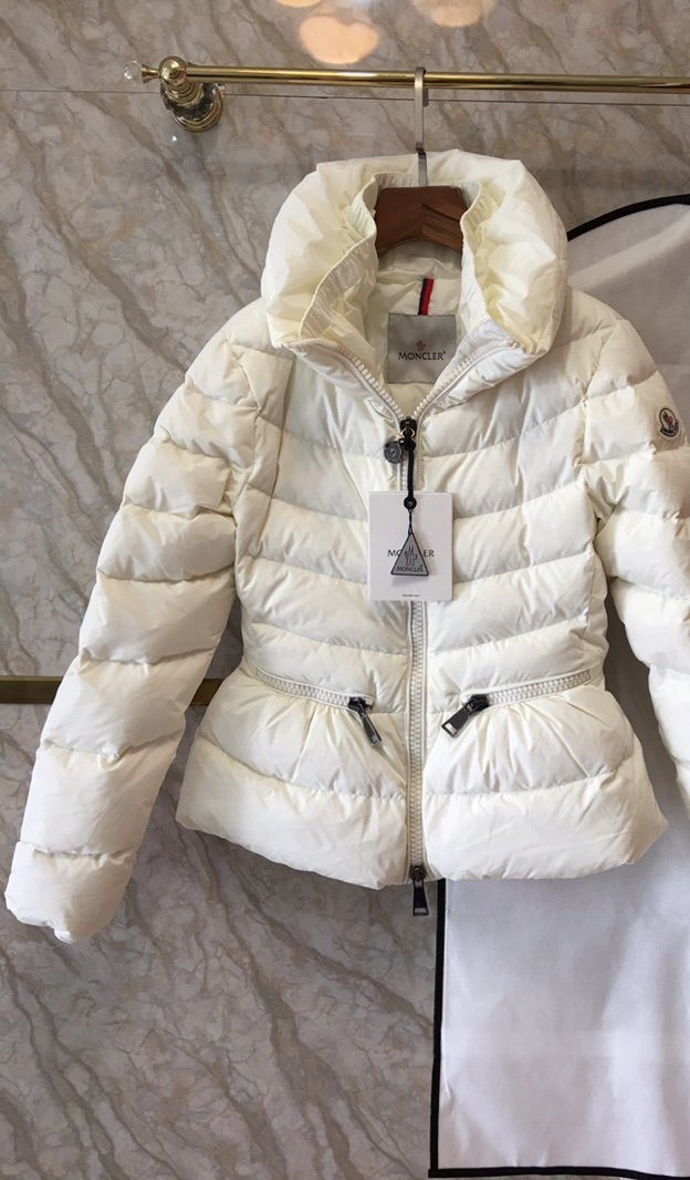 Moncler Women's Hooded Puffer Coat — hero