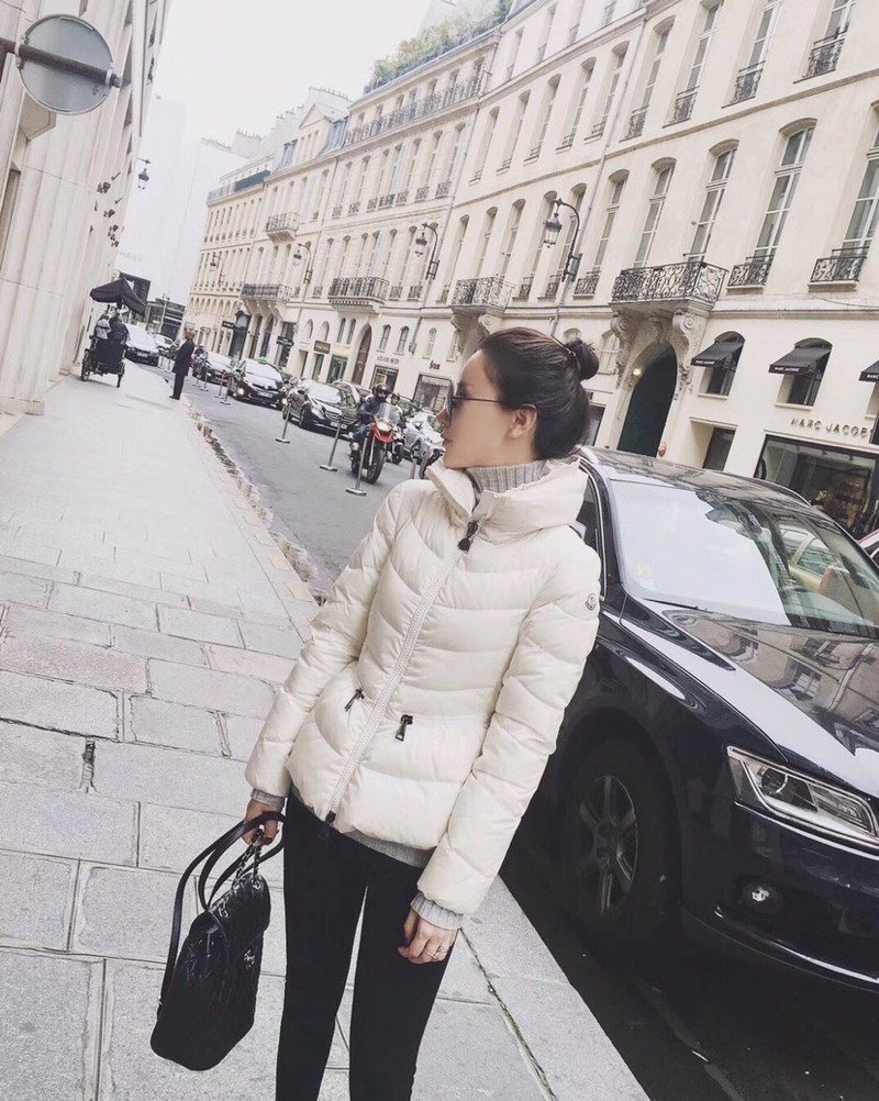 Moncler Women's Hooded Puffer Coat — context