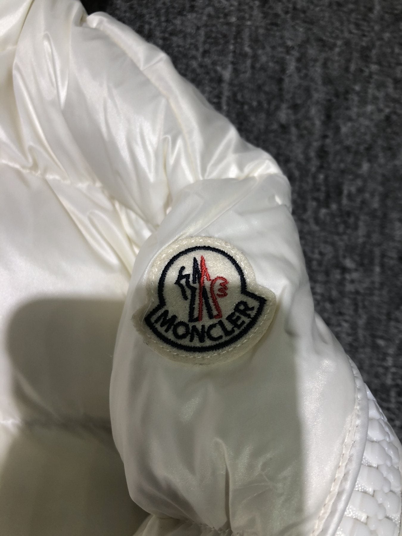 Moncler Hooded Puffer Coat — detail