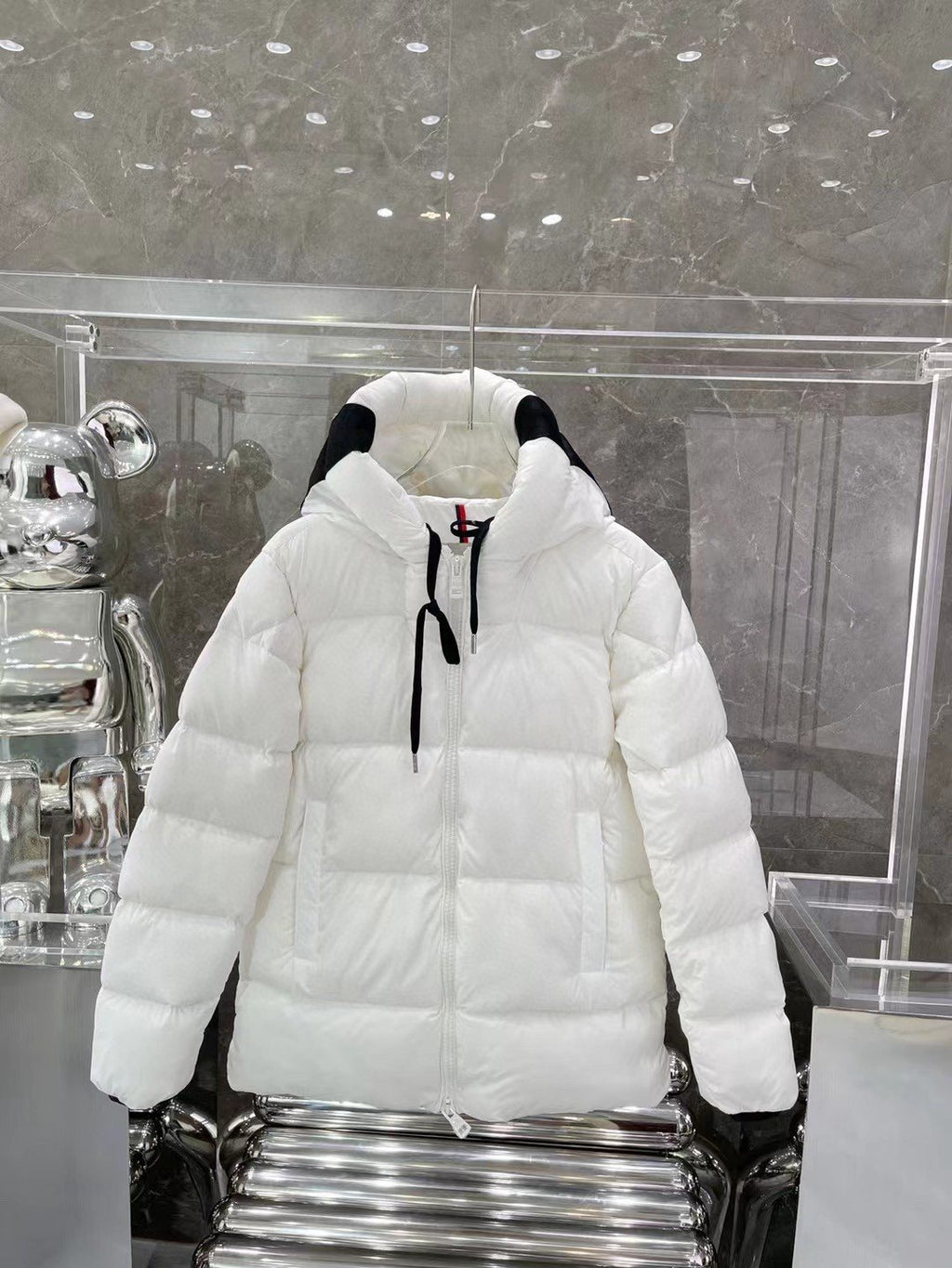 Moncler Hood-Print Hooded Puffer Coat — hero
