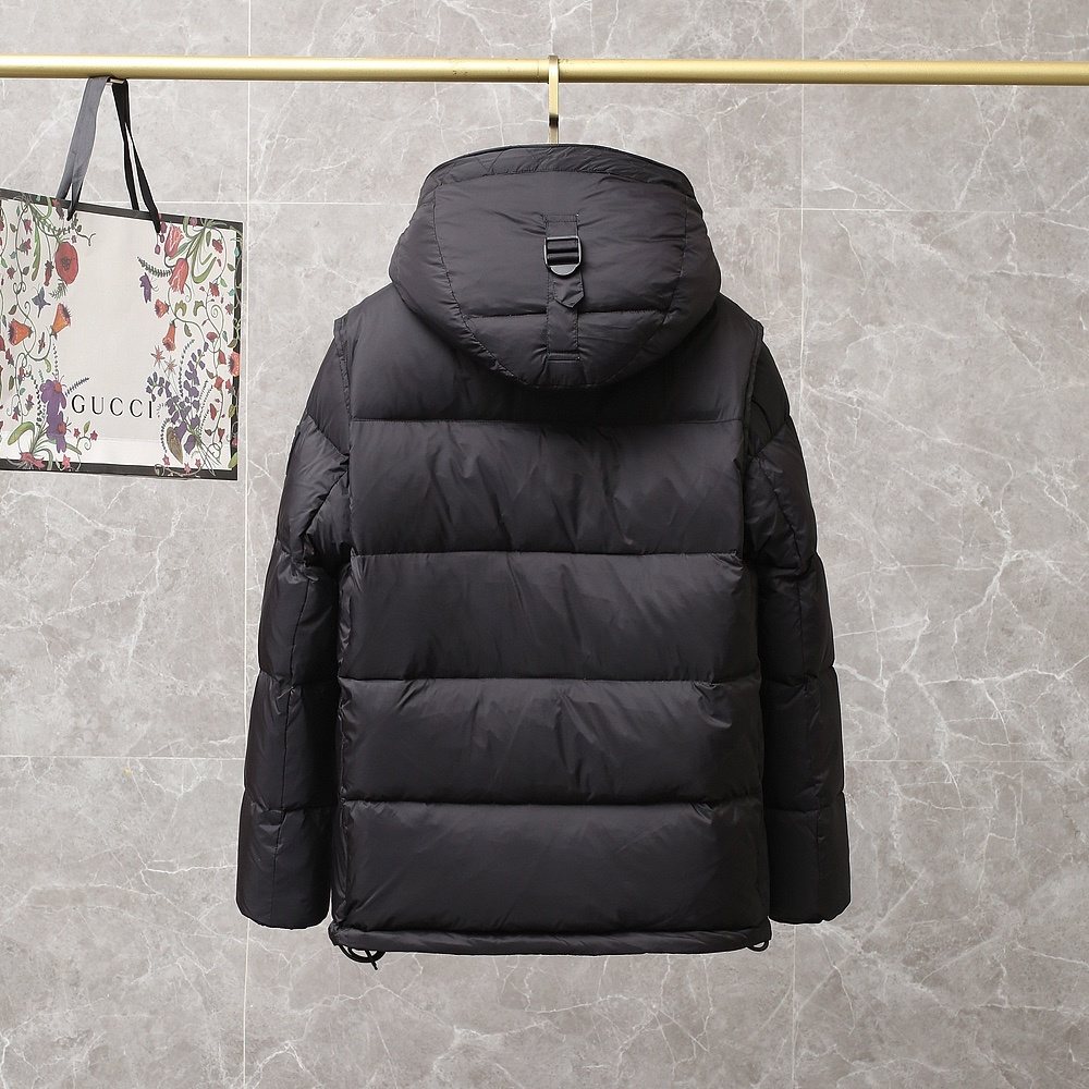 Burberry Hooded Short Down Jacket — back