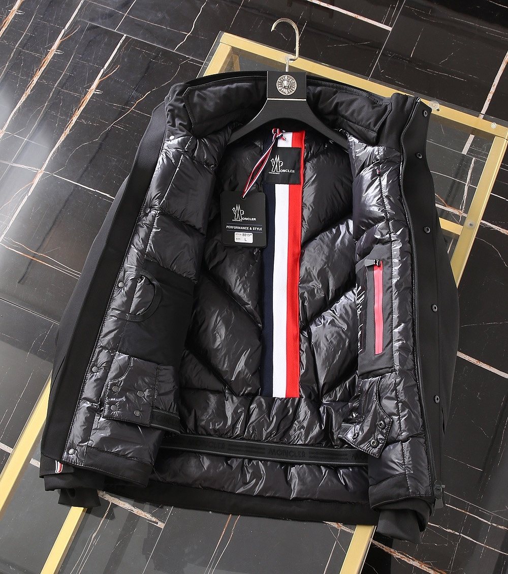 Moncler Hooded Utility Puffer Coat — detail