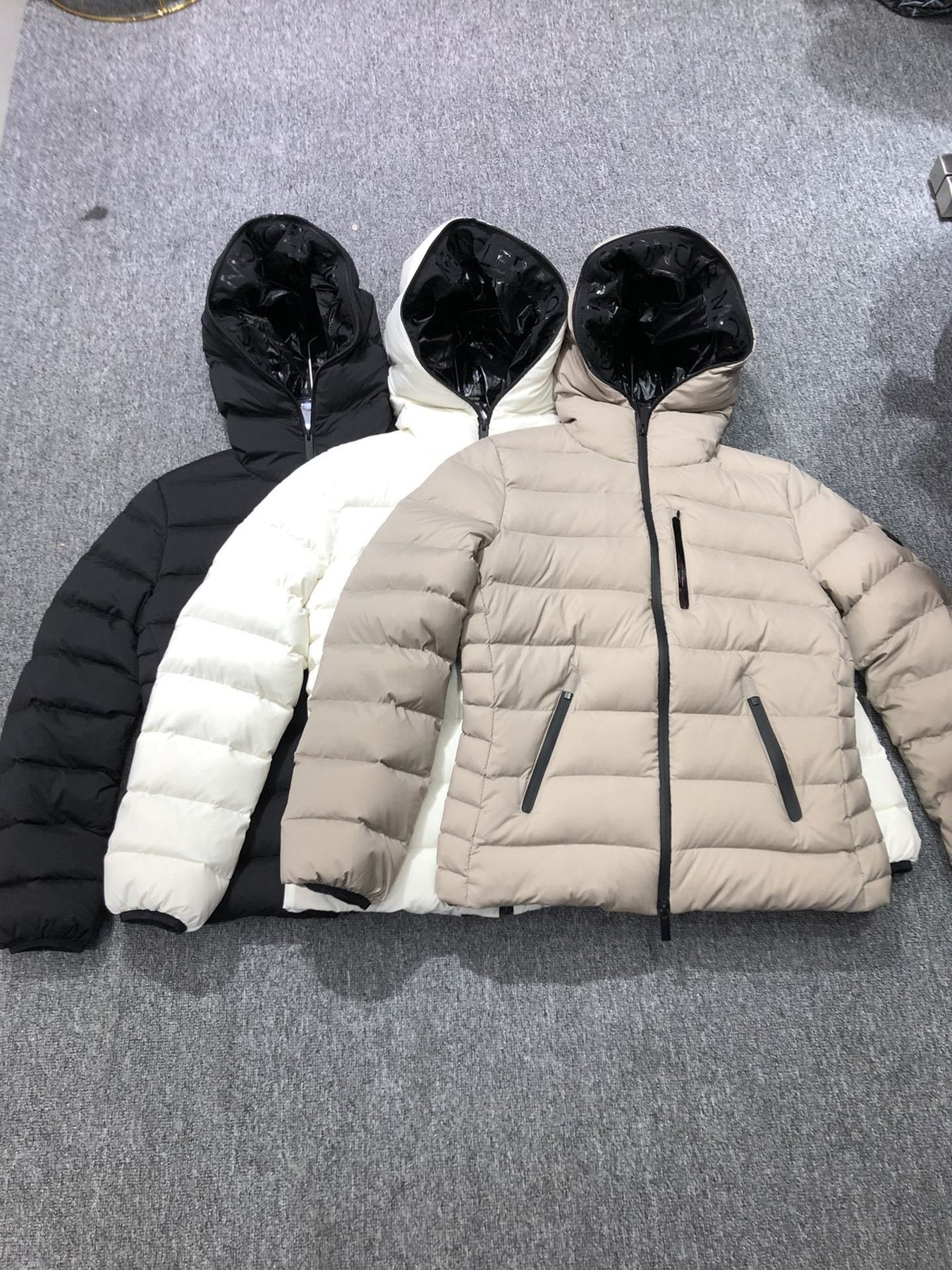 Moncler Women's Hooded Quilted Puffer Coat — comparison