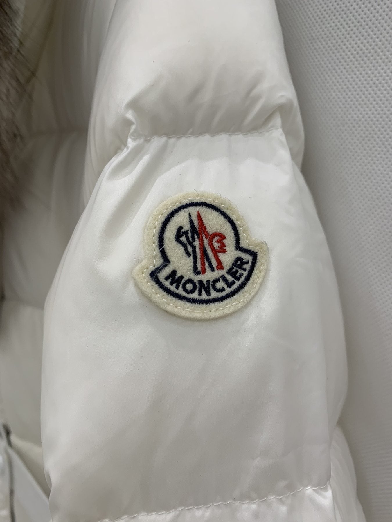 Moncler Long Belted Puffer Coat — detail