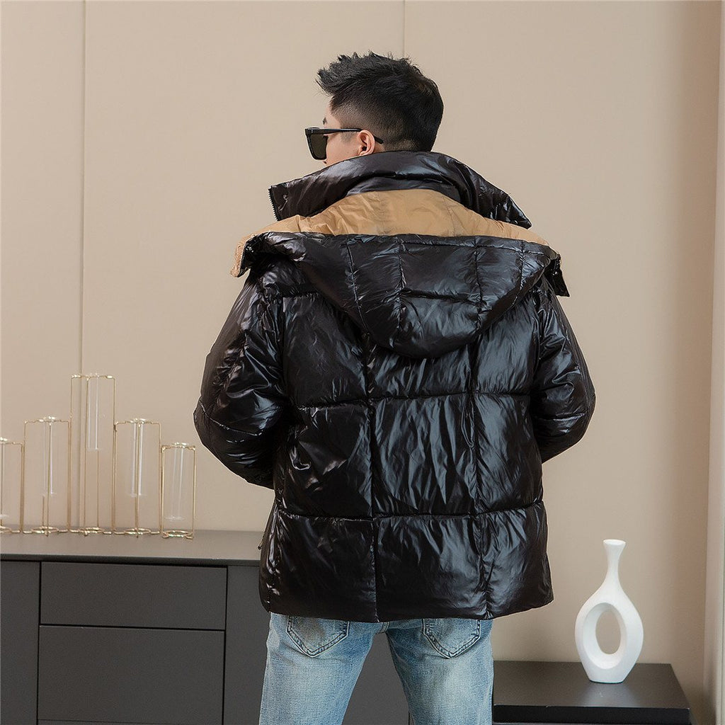 Moncler Black Hooded Puffer Coat — back
