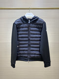 Moncler Black Sweater Sleeve Down Jacket — hero