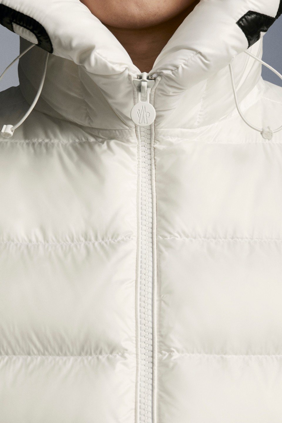 Moncler Hooded Quilted Puffer Coat — fabric_closeup