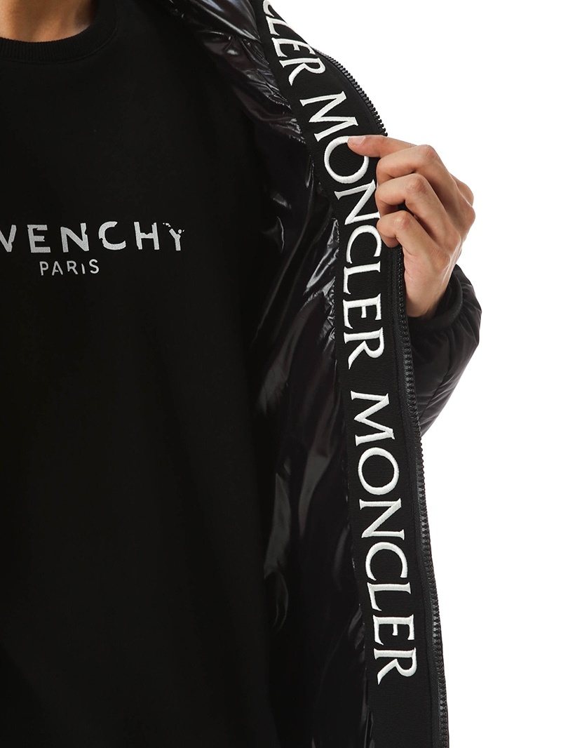 Moncler Hooded Quilted Puffer Coat — detail