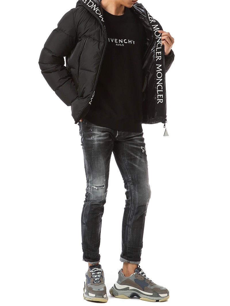 Moncler Hooded Quilted Puffer Coat — model