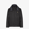 Fendi Black Hooded Chest-Pocket Zip Jacket — front