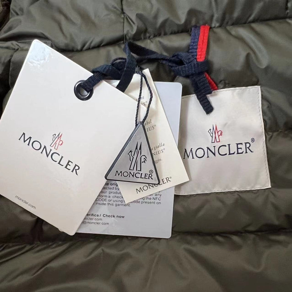 Moncler Women's Long Down Coat — hang_tag