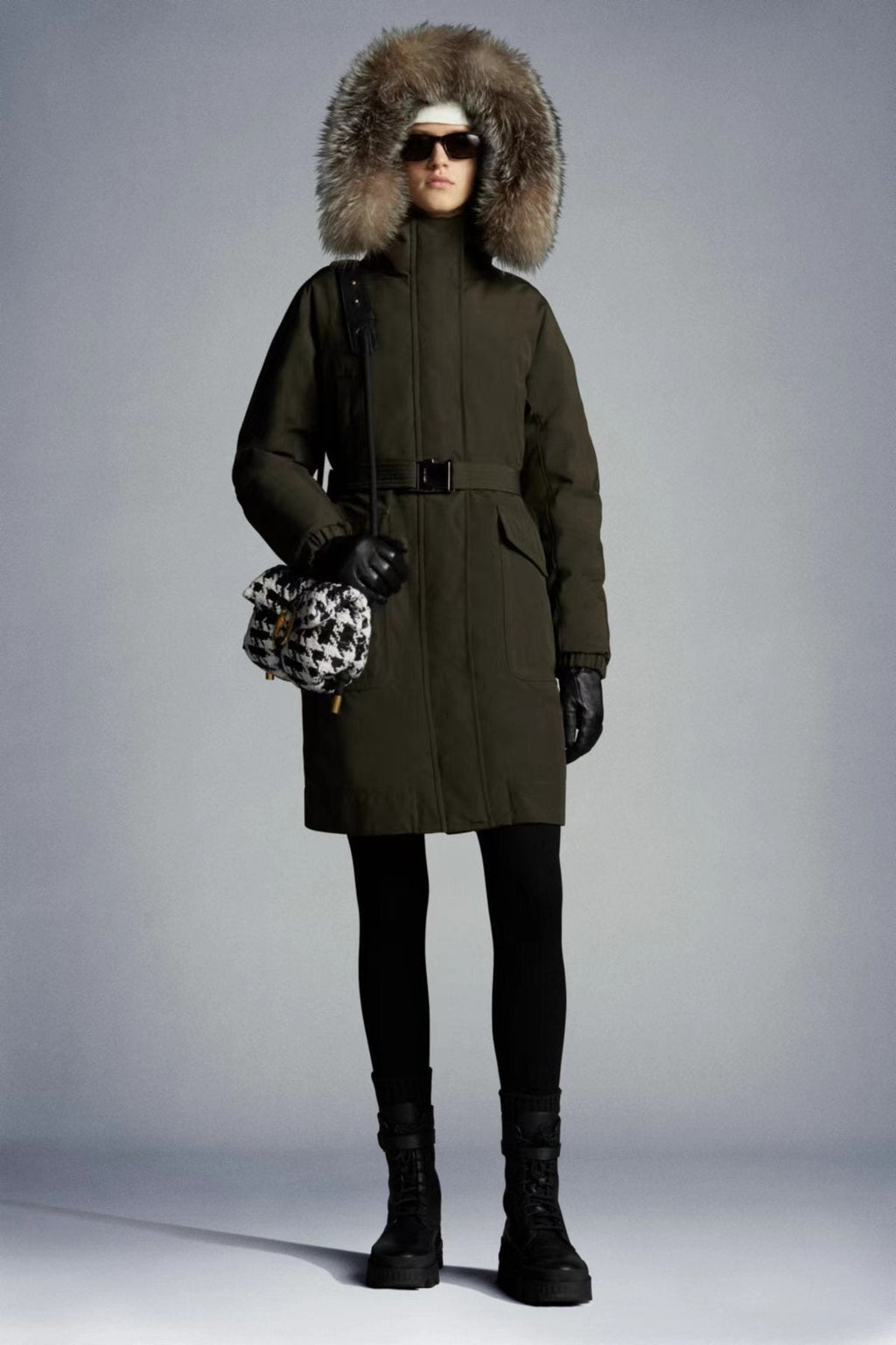 Moncler Women's Long Down Coat — context