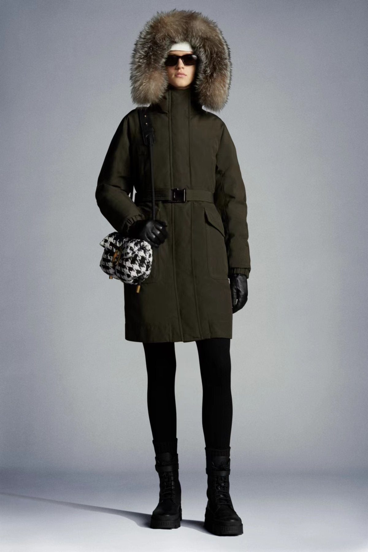 Moncler Women's Long Down Coat — context