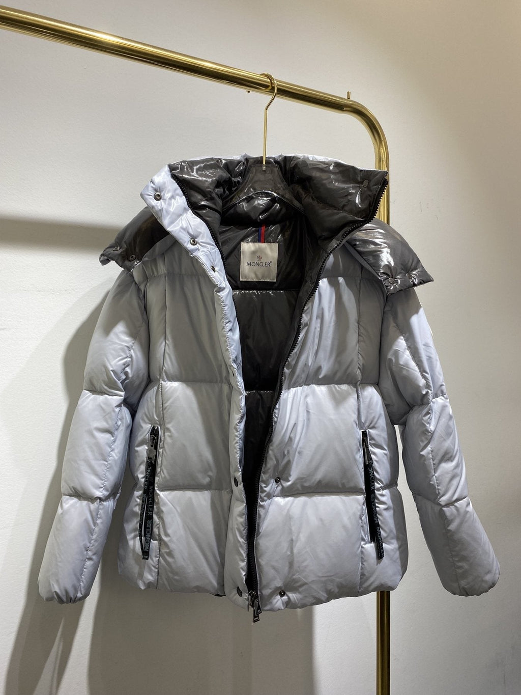 Moncler Short Down Coat — detail