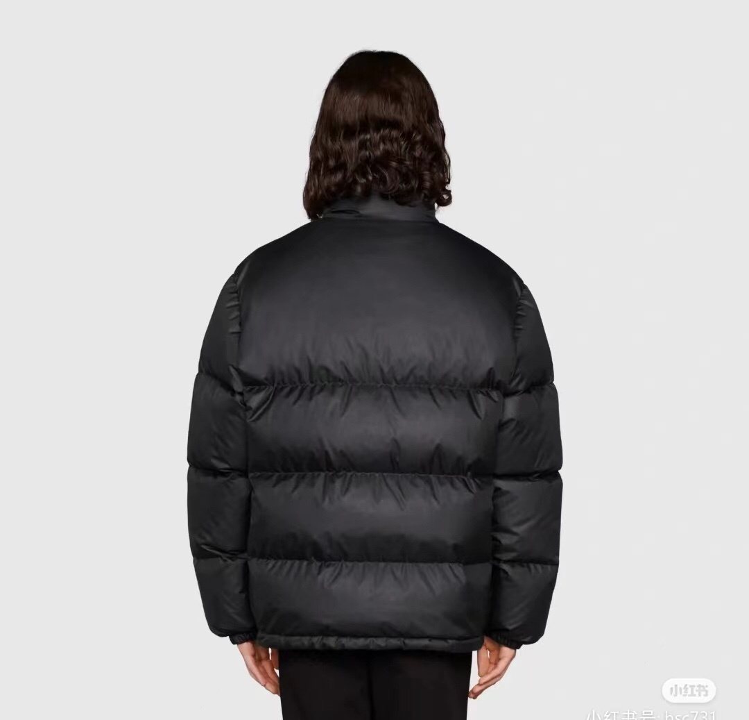 Gucci Black Quilted Puffer Jacket — context