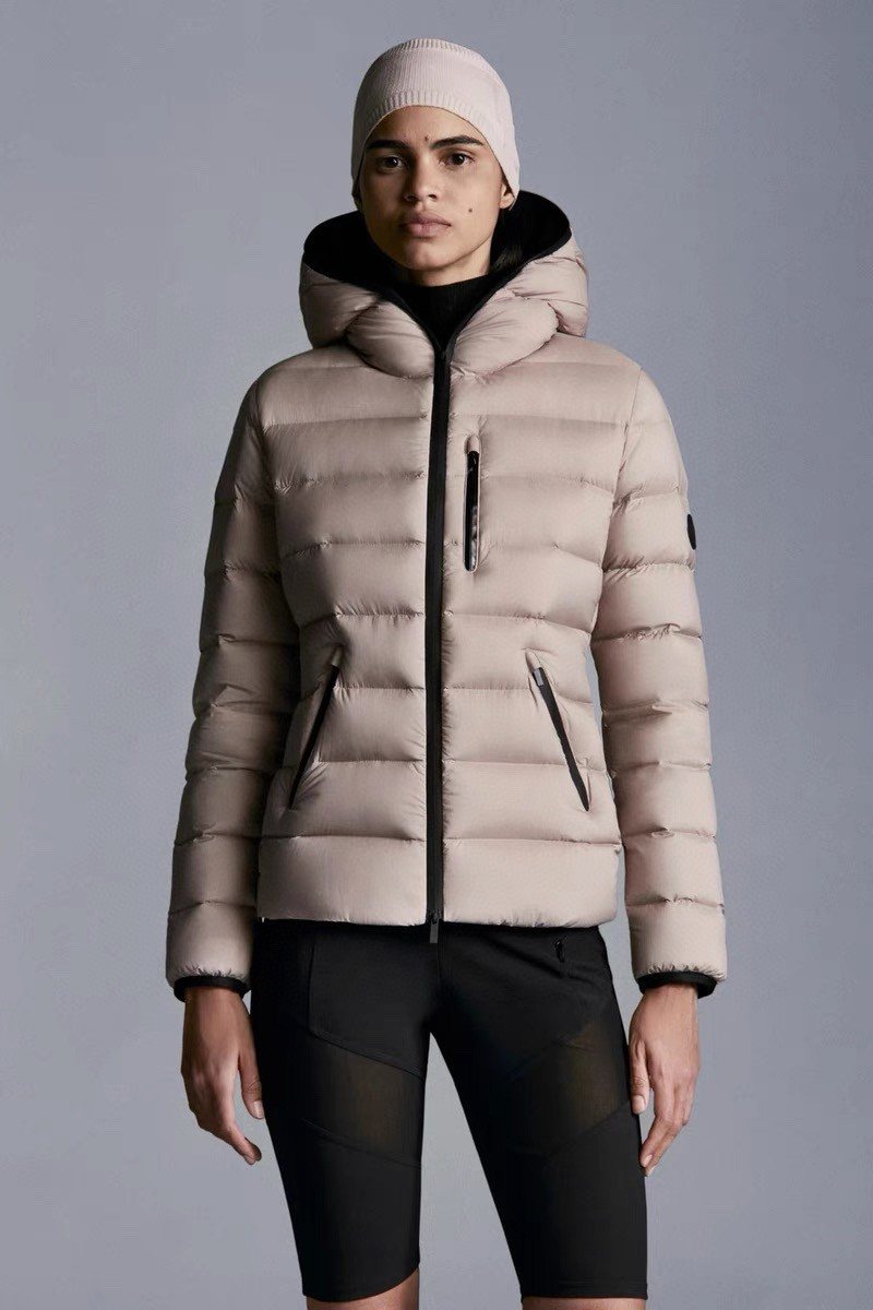 Moncler Women's Reversible Hooded Letter Graphic Puffer Coat — context