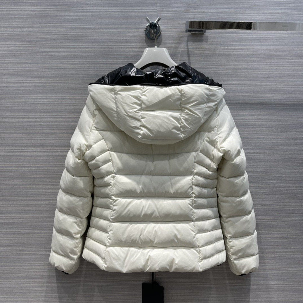 Moncler Women's Reversible Hooded Letter Graphic Puffer Coat — back