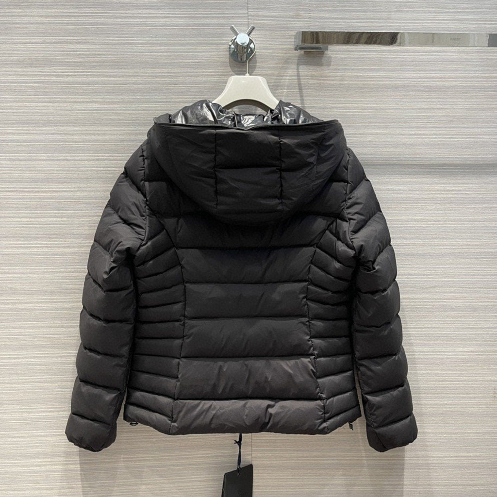 Moncler Women's Reversible Hooded Letter Graphic Puffer Coat — back