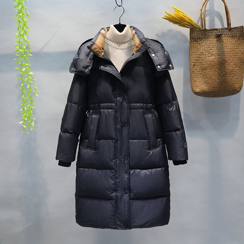 ANAS PLATYRHYNCHOS Hooded Long Down Jacket — hero