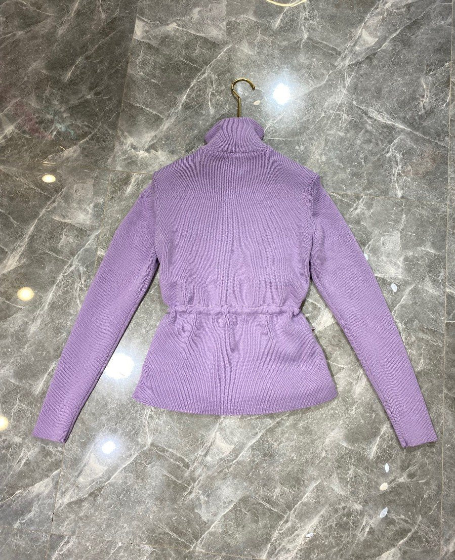 Moncler Women's Sweater-Sleeve Down Jacket — back