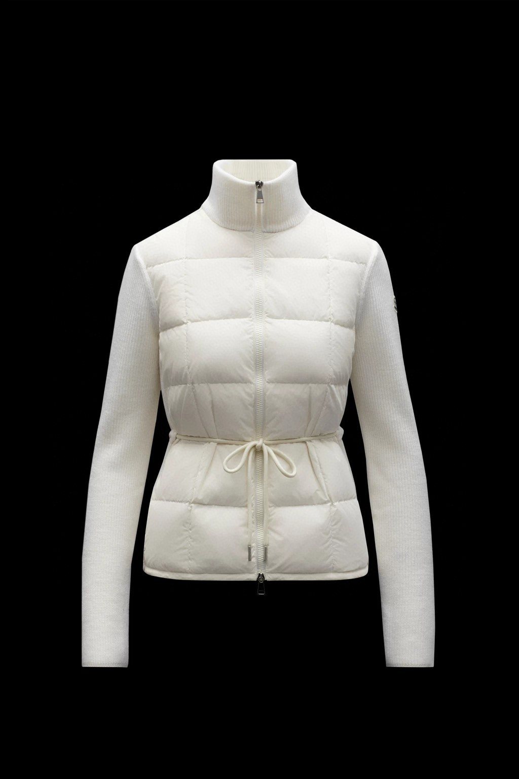 Moncler Women's Sweater-Sleeve Down Jacket — hero