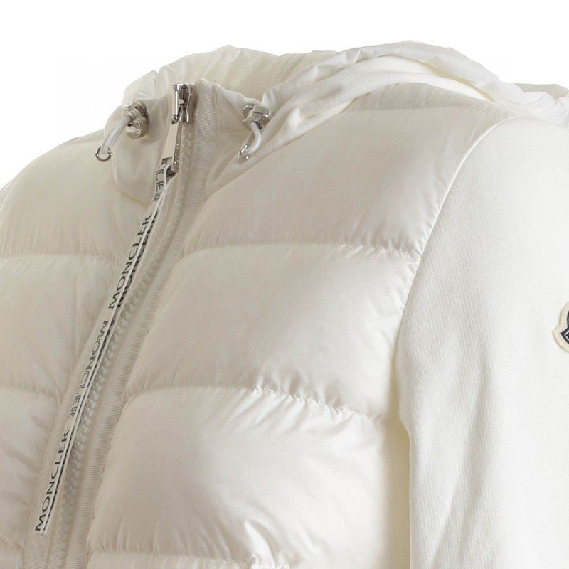 Moncler Hooded Hybrid Puffer Jacket — detail