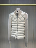 Moncler Men's Diamond-Quilted Knit Zip Jacket — hero