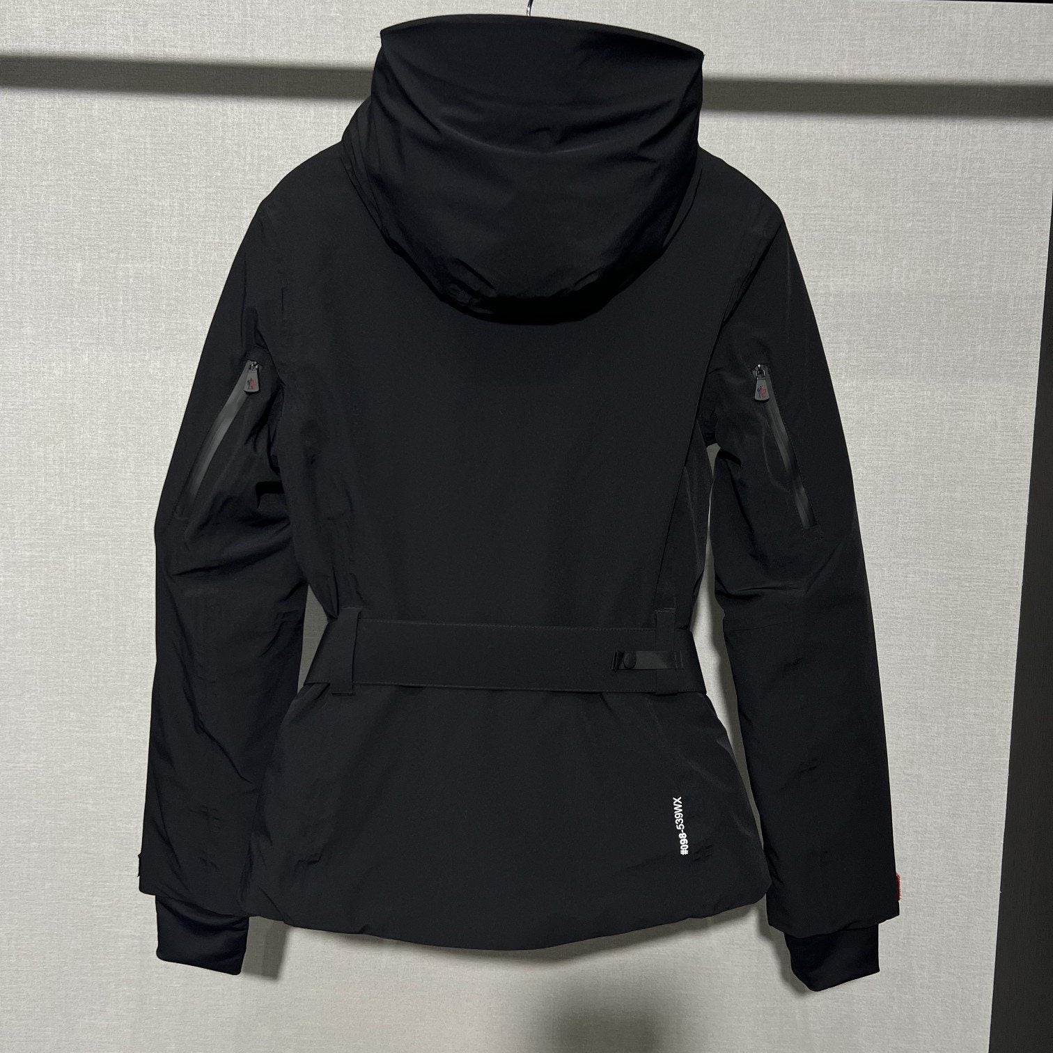 Moncler Women's Belted Hooded Ski Coat — back