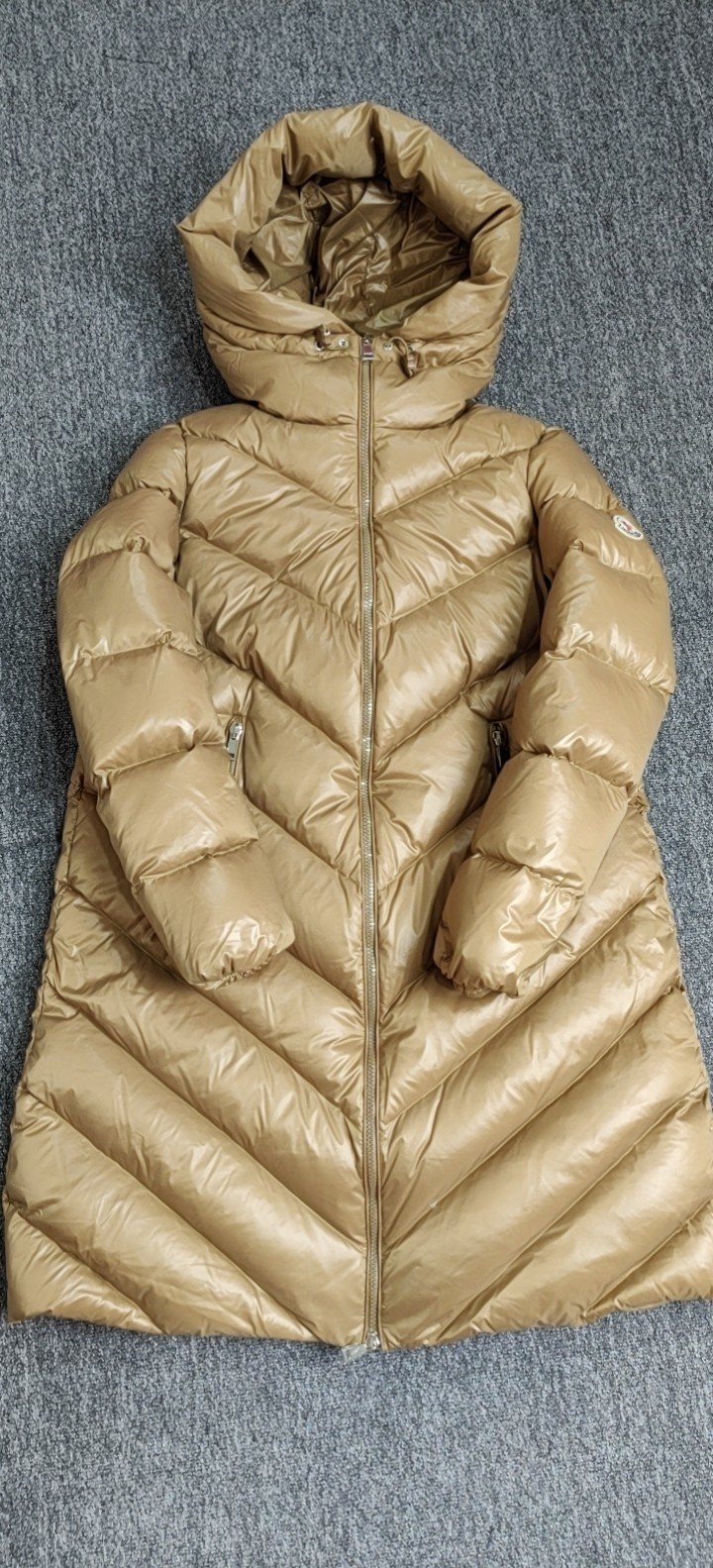 Moncler Women's Hooded Long Down Coat — front