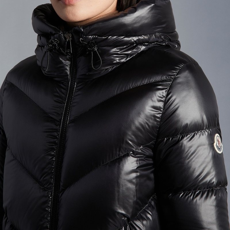 Moncler Women's Hooded Long Down Coat — detail