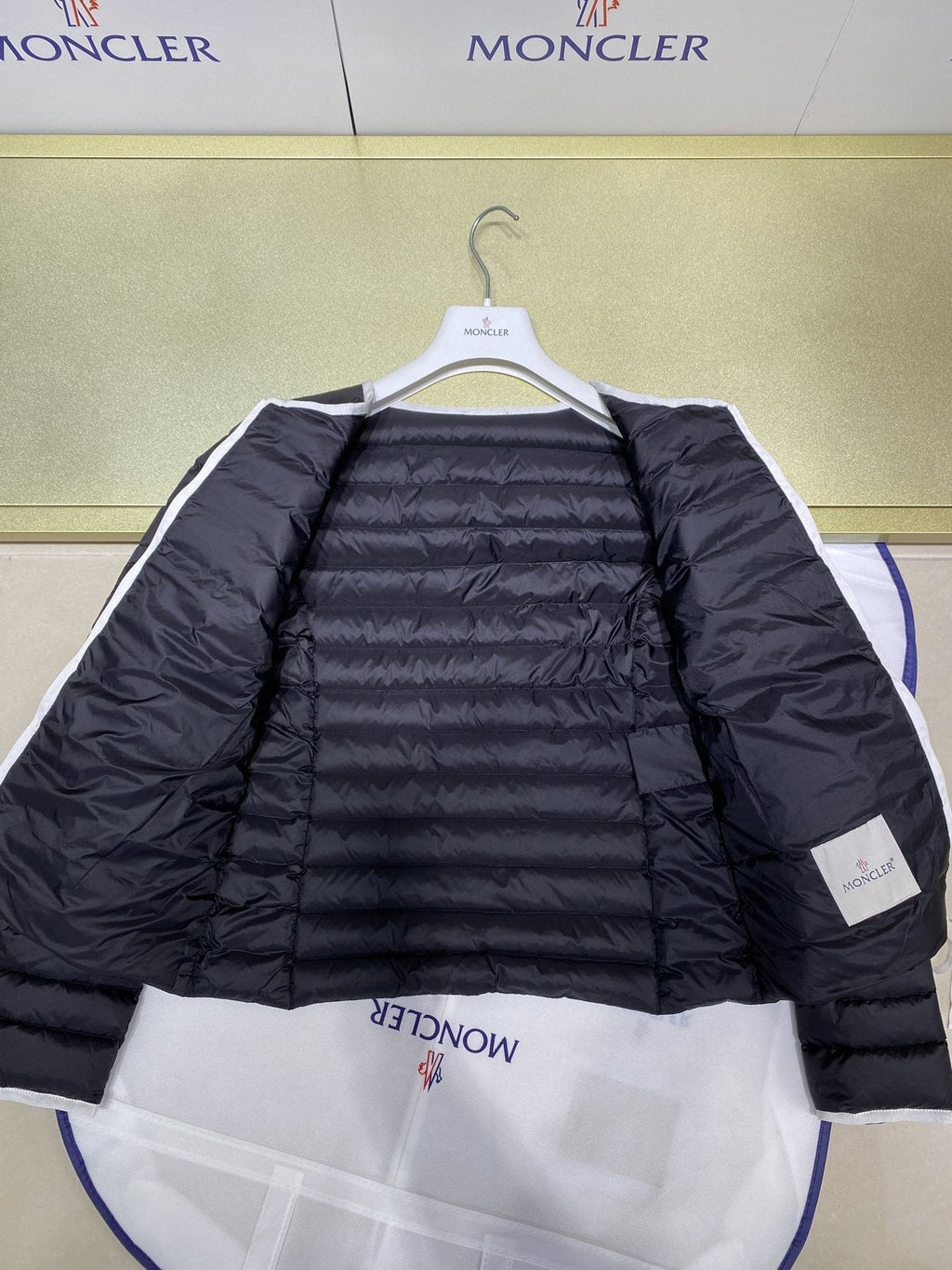 Moncler Women's BAILLET Lightweight Down Coat — detail