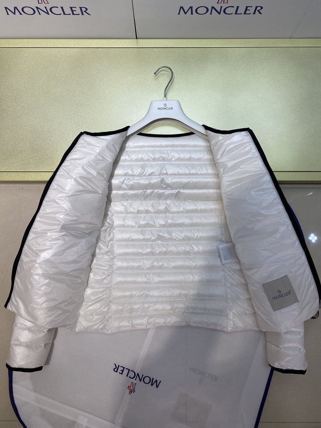 Moncler Women's BAILLET Lightweight Down Coat — detail