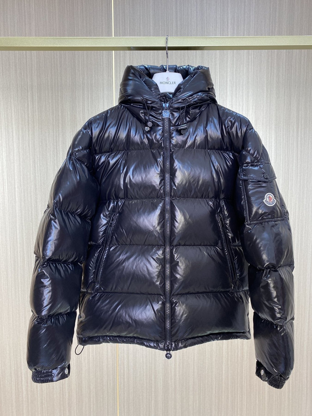 Moncler Ecrins Hooded Puffer Coat — front