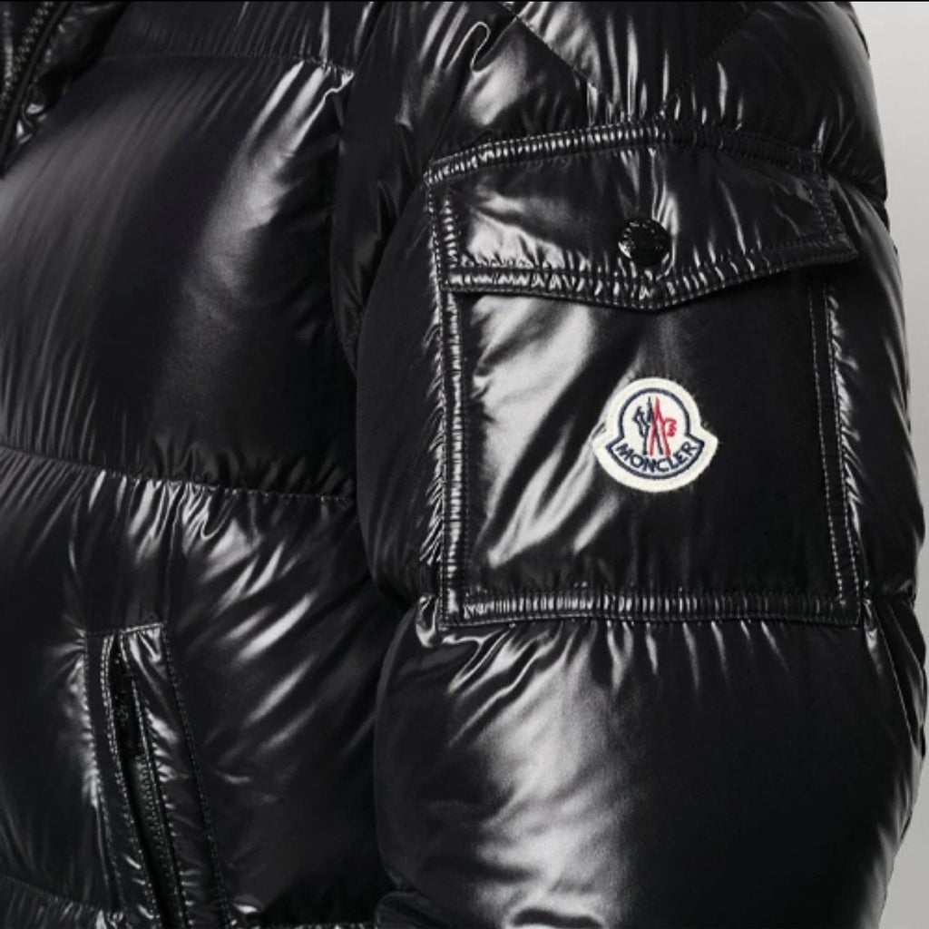Moncler Ecrins Hooded Puffer Coat — detail