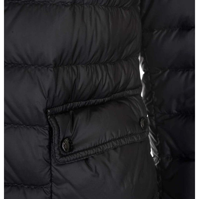 MONCLER Women's Quilted Stand-Collar Short Down Jacket — detail