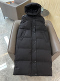 Burberry Hooded Long Down Vest — hero