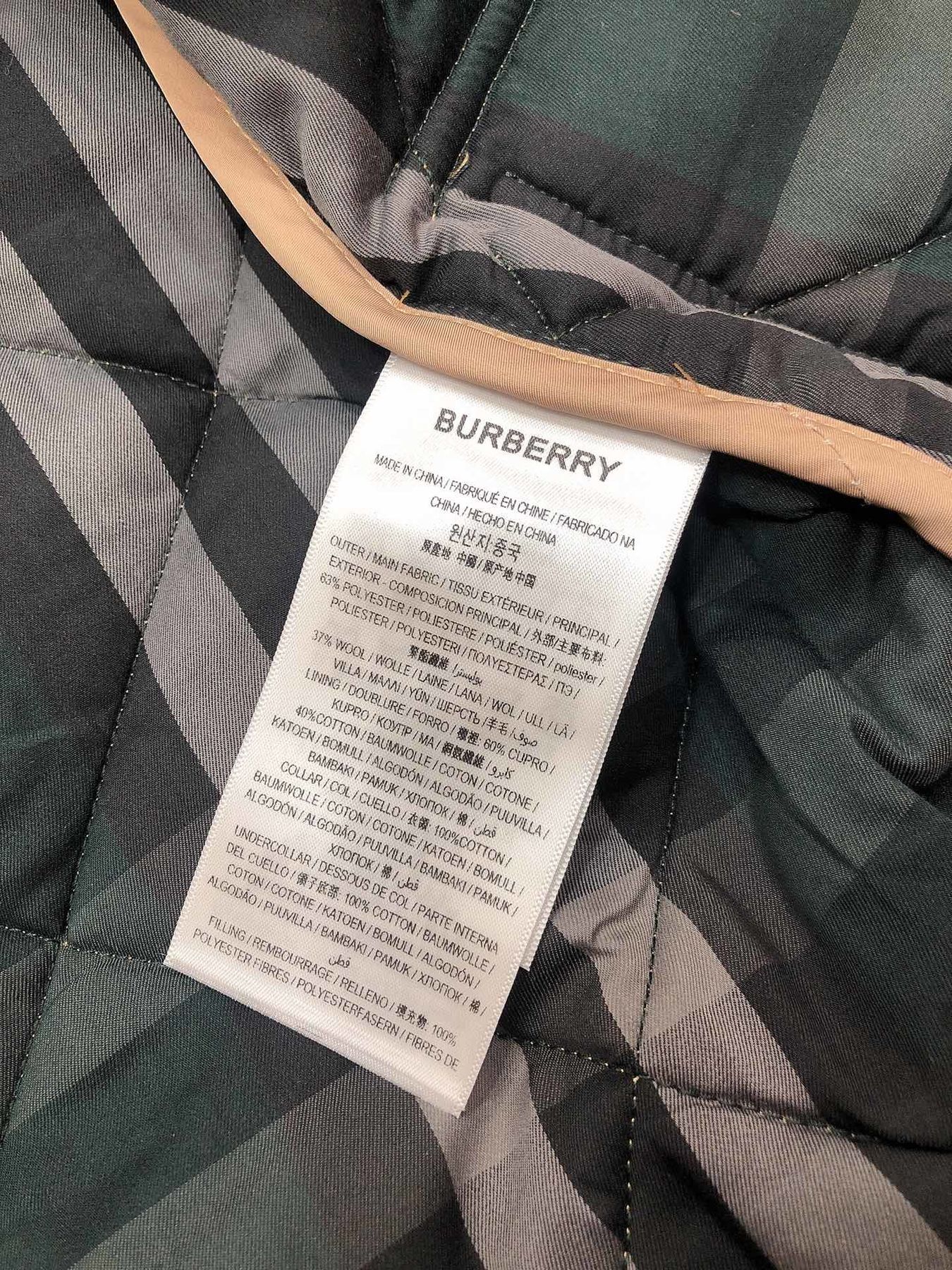 Burberry Diamond-Quilted Contrast-Collar Jacket — neck_label