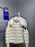 Moncler Glossy Hooded Puffer Coat — front