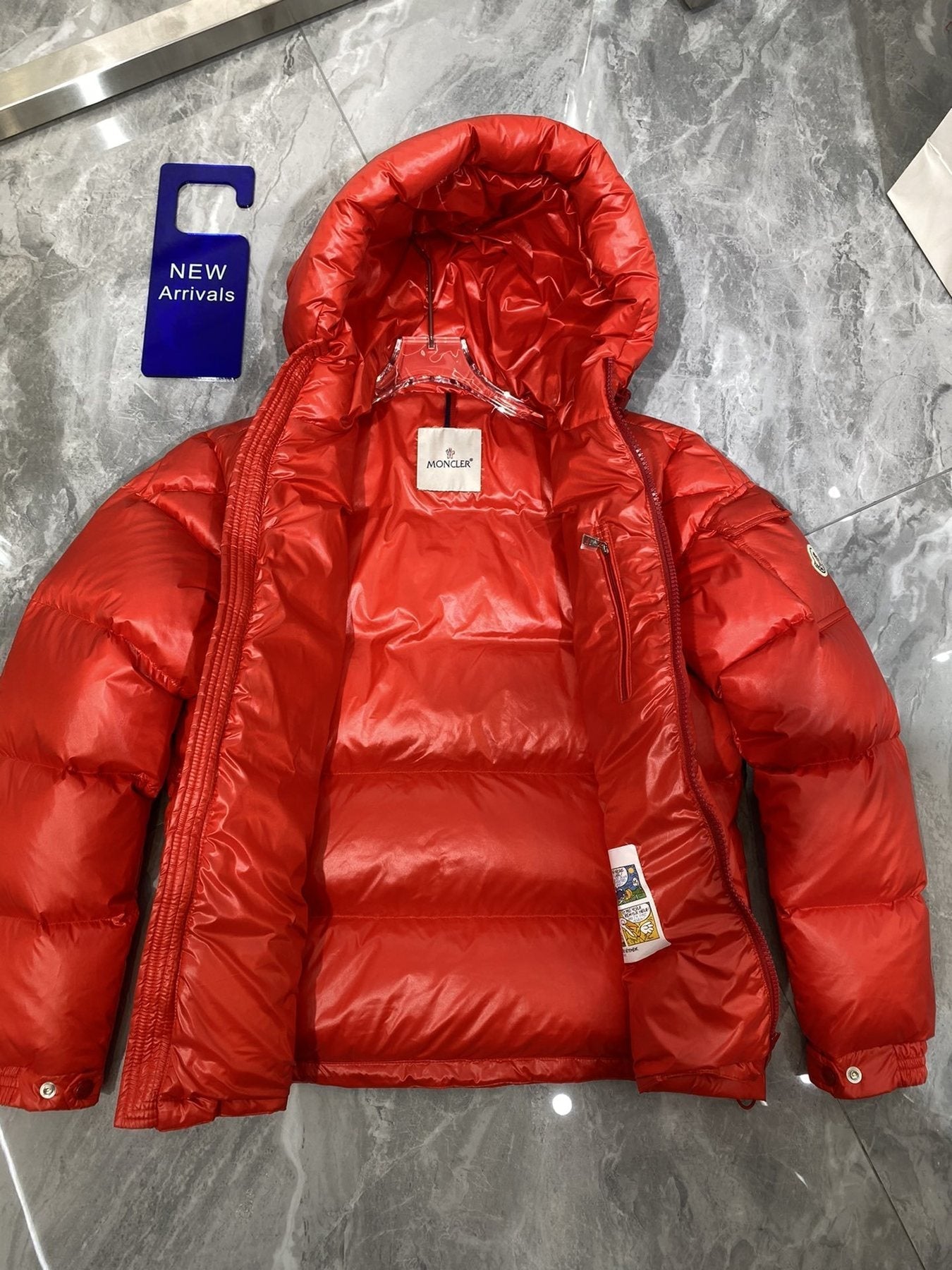 Moncler Hooded Quilted Puffer Coat — hang_tag