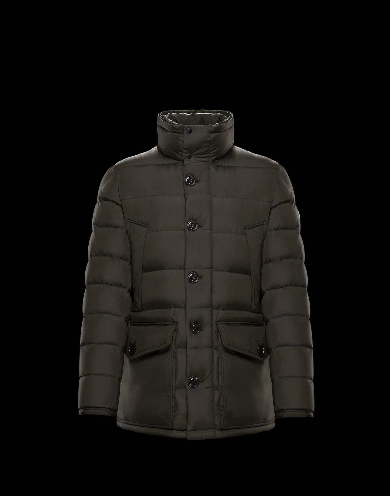 Moncler Hooded Long Down Coat — front