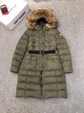 Moncler Women's Hooded Long Down Coat — front