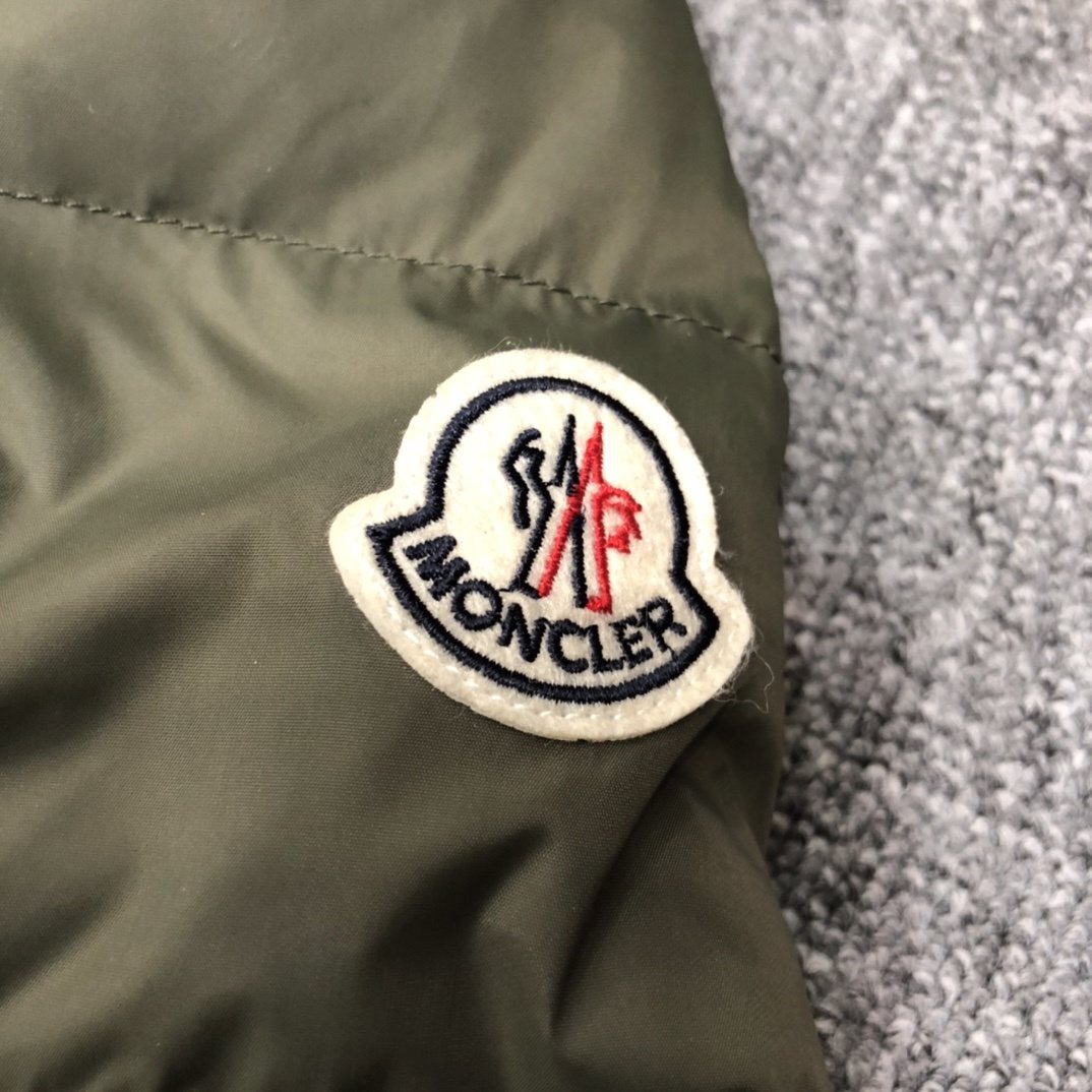 Moncler Women's Hooded Long Down Coat — detail