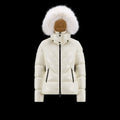 Moncler Celac Fur-Trim Hood Short Down Jacket — hero
