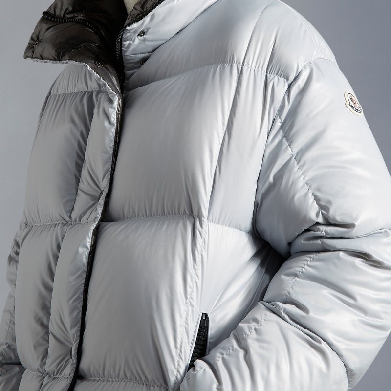 Moncler Women's Reversible Hooded Puffer Coat — detail