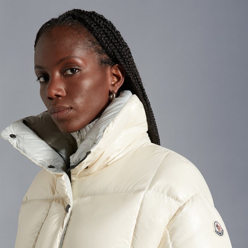 Moncler Women's Reversible Hooded Puffer Coat — detail
